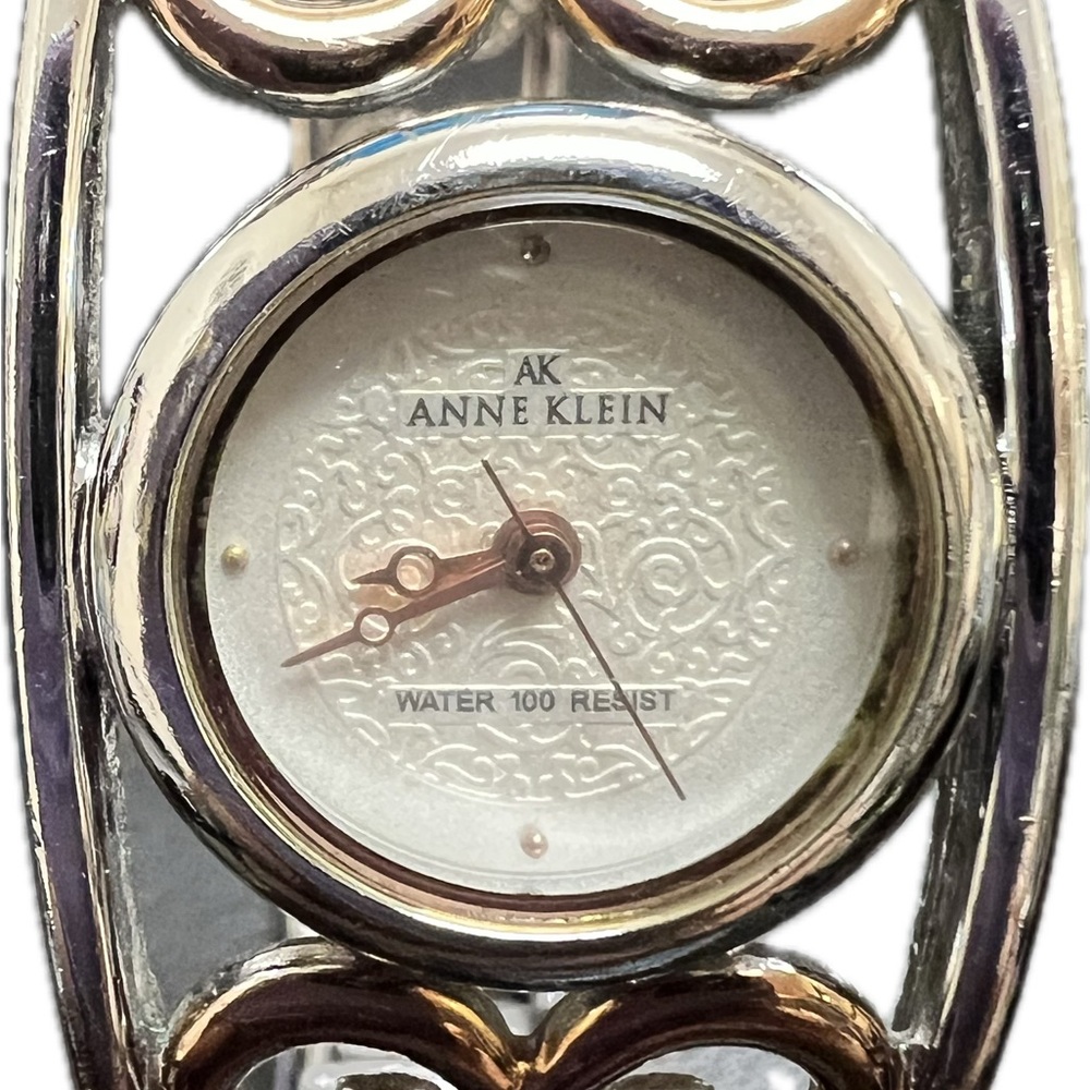 Anne Klein Silver and Gold Accent Decor Timepiece